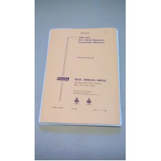 TRA 921 HF SSB MANPACK TRANSMITTER RECEIVER TECHNICAL MANUAL